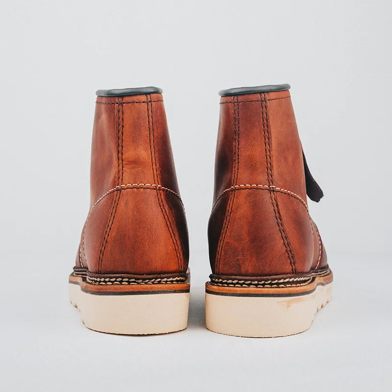 Freshova™ FRS205263 Handmade British Motorcycle Ankle Boots – Genuine Cow Leather Lace-Up 6