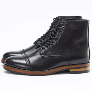 Freshova™ Men’s Genuine Calf Leather Chelsea Boots – Handmade Retro Western Motorcycle Ankle Boots (Model FRS192022) 1