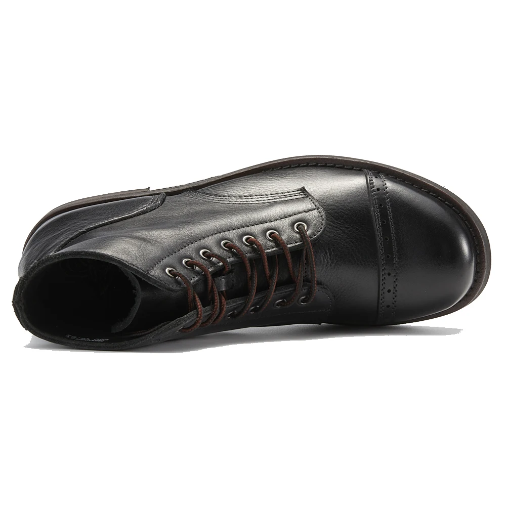 Freshova™ Precision Stitch Men’s Vegetable Tanned Leather Riding Boots – Waterproof Retro Ankle Design 5