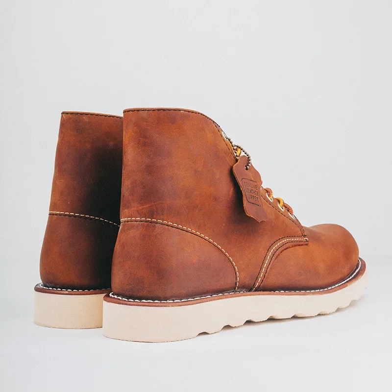 Freshova™ FRS205263 Handmade British Motorcycle Ankle Boots – Genuine Cow Leather Lace-Up 3