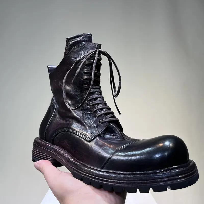 Freshova™ Men’s Genuine Leather Walking Shoes – Height Increasing Lace-Up Comfort Shoes 5