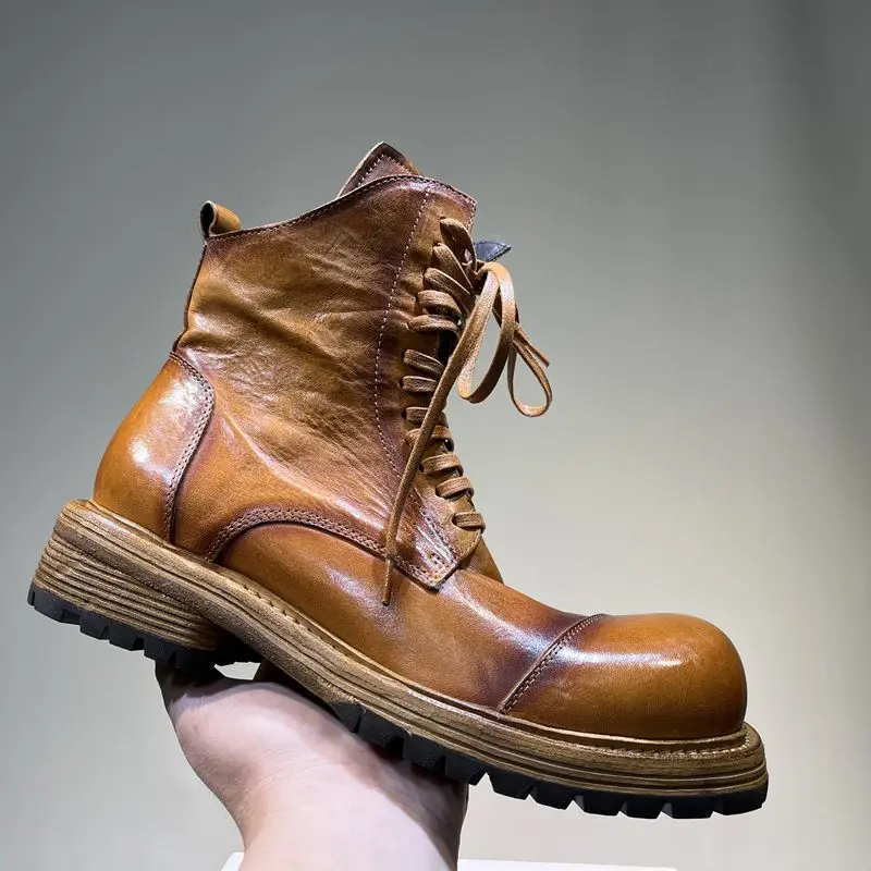 Freshova™ Men’s Genuine Leather Walking Shoes – Height Increasing Lace-Up Comfort Shoes 3