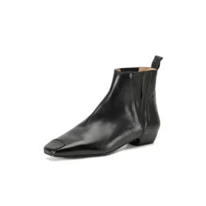 Freshova™ Women’s Handmade Genuine Leather Chelsea Ankle Boots – Square Toe Comfort Boots 1