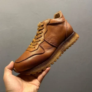 Freshova™ Leather Sports Casual Shoes – Men’s Breathable Hard-Wearing Lace-Up Sneakers 1