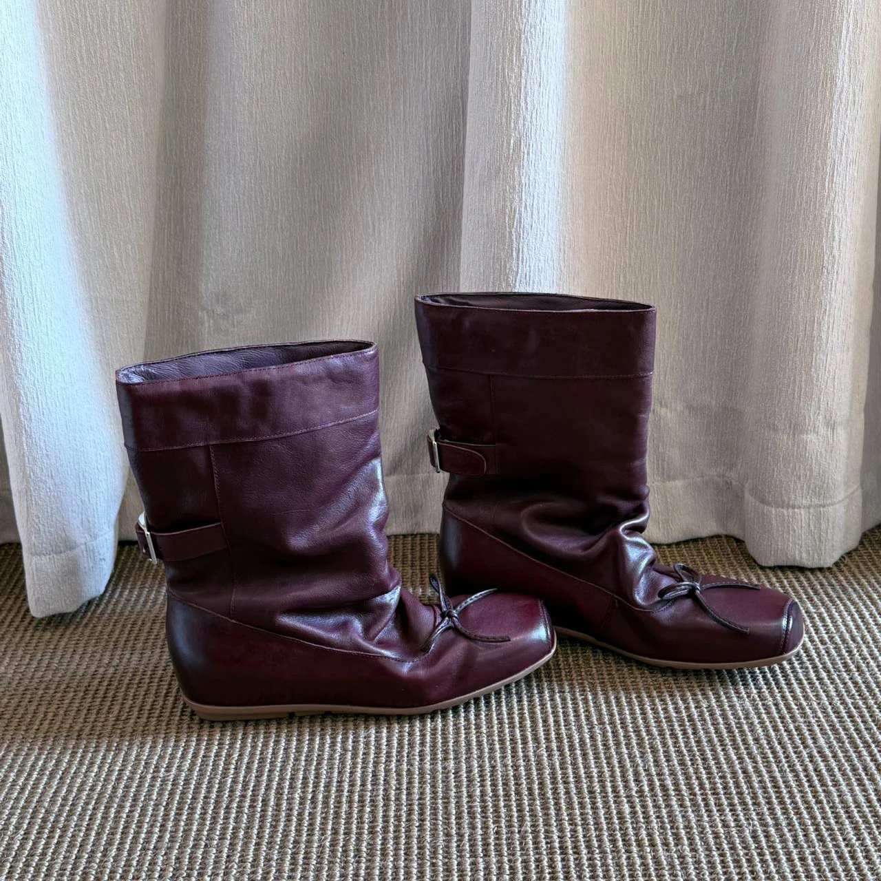 BANFANG Women's Boots 4.5cm Autumn Winter New Bow Buckle Shoes Fashion Brand Design High Quality Short Boots For Woman 2