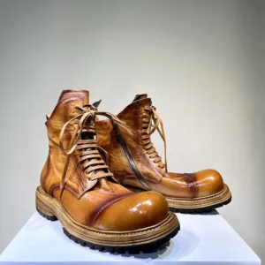 Freshova™ Men’s Genuine Leather Walking Shoes – Height Increasing Lace-Up Comfort Shoes 1