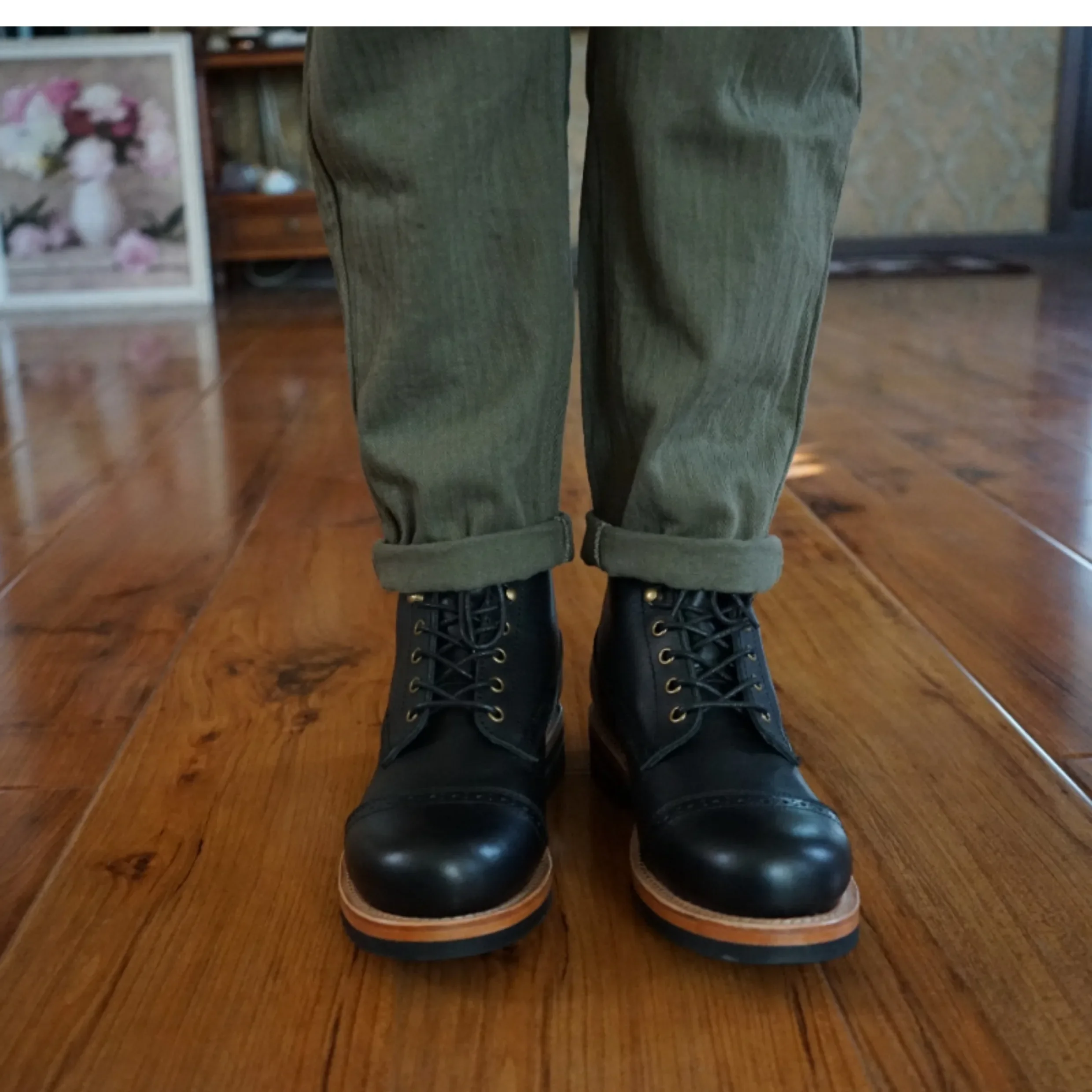 Freshova™ Handmade Genuine Leather Work & Safety Ankle Boots – Men’s Supportive Workwear Boots 5