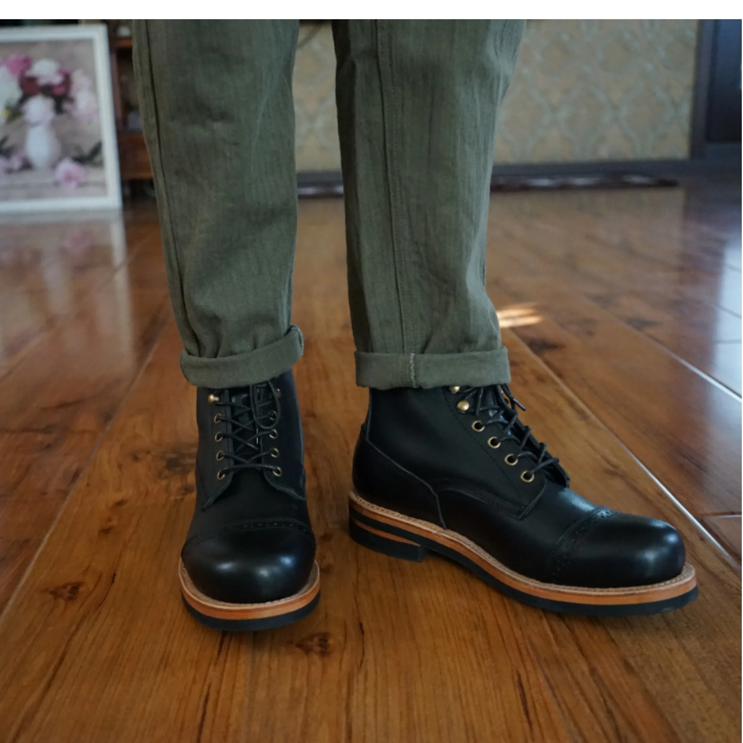 Freshova™ Handmade Genuine Leather Work & Safety Ankle Boots – Men’s Supportive Workwear Boots 6