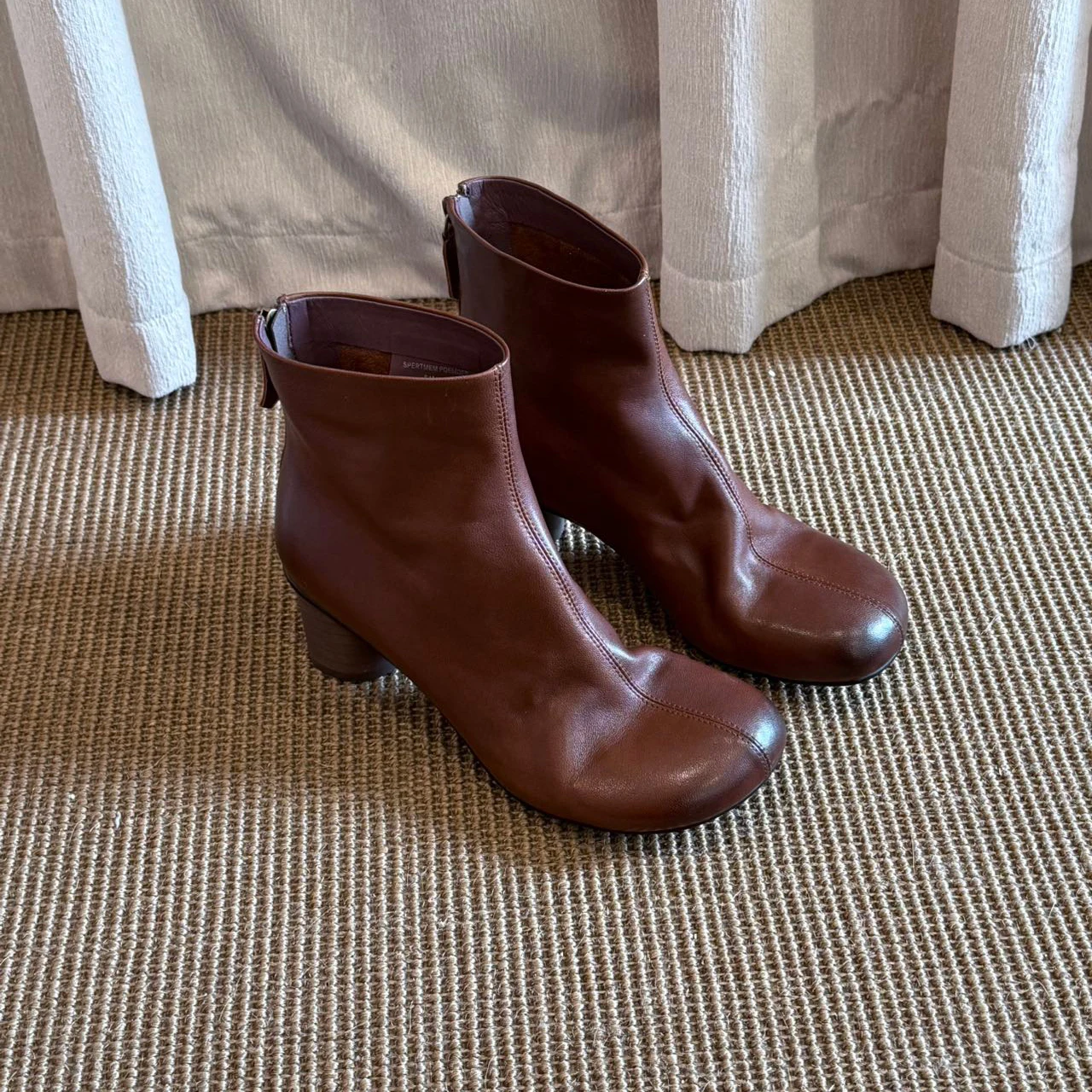 Freshova™ Women’s Genuine Leather Square Heel Ankle Boots – Winter Street Style Boots (FRS20138) 1