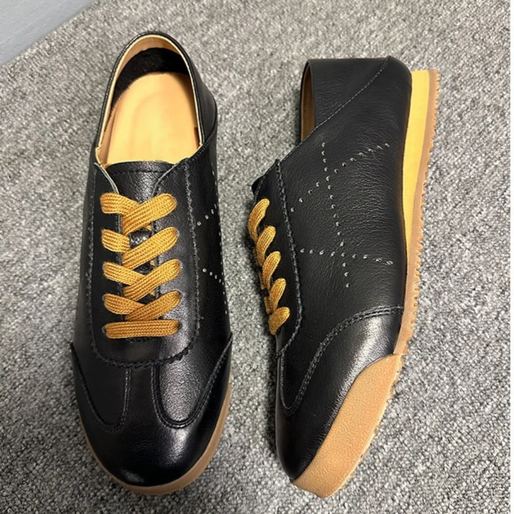 Freshova™ Men’s Leather Sports Casual Shoes – Breathable Lace-Up Daily Comfort (FRS20116) 6