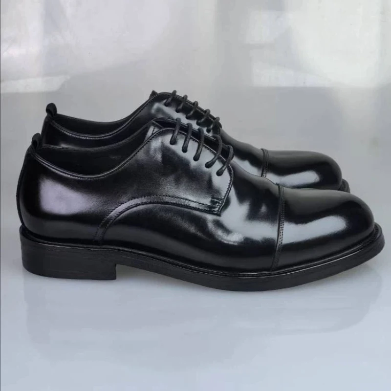 Freshova™ Genuine Leather Derby Slip-On Business Shoes – Men’s Office Comfort Dress Shoes 4