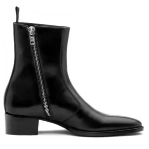 Freshova™ Men’s Waterproof Genuine Leather Chelsea Boots – Pointed Toe Street Style Mid-Calf Boots 1