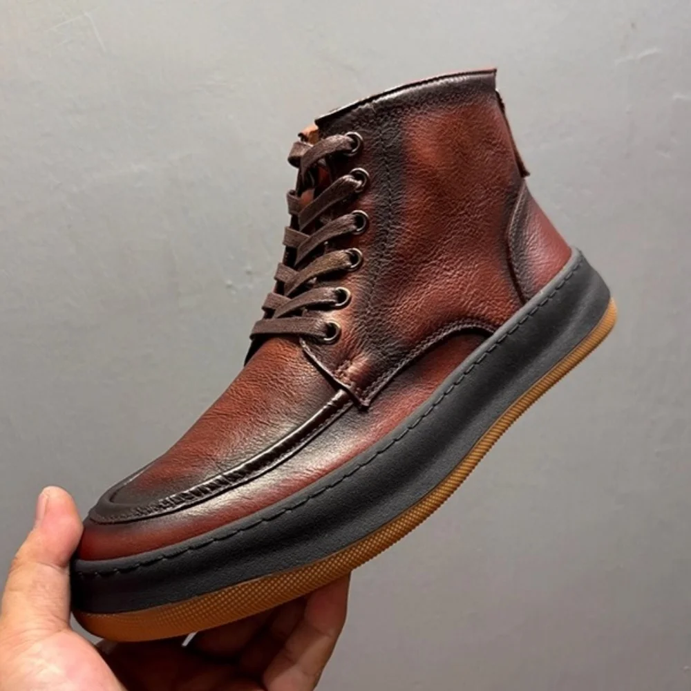 Freshova™ Men’s Genuine Leather Zip Ankle Boots – Classic Round Toe Casual Boots (FRS21008) 4