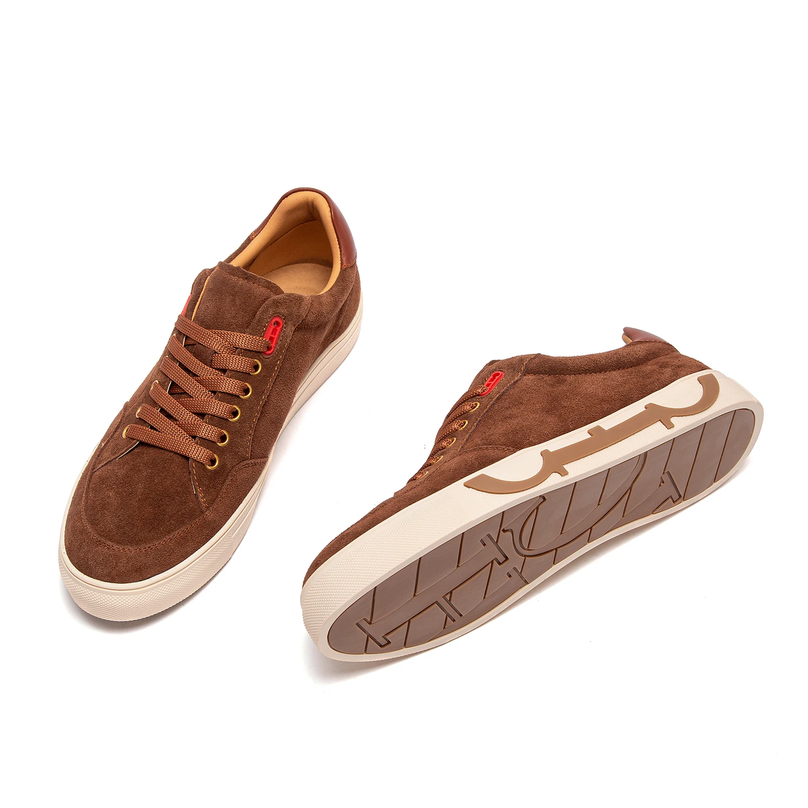 Freshova™ Men’s Cow Suede Oxford Casual Shoes – Breathable Lace-Up Comfort 4