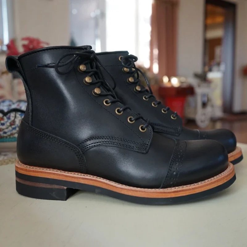 Freshova™ Handmade Genuine Leather Work & Safety Ankle Boots – Men’s Supportive Workwear Boots 2
