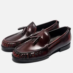 Freshova™ Men's Waterproof Genuine Leather Slip-On Loafers – Premium Everyday Casual Leather Shoes 1