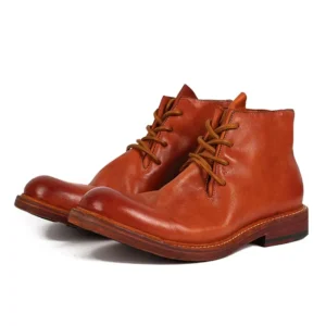 New Horse Leather Boots Heavy Industry Washed Autumn and Winter Men's Work Wear Boots Retro 1